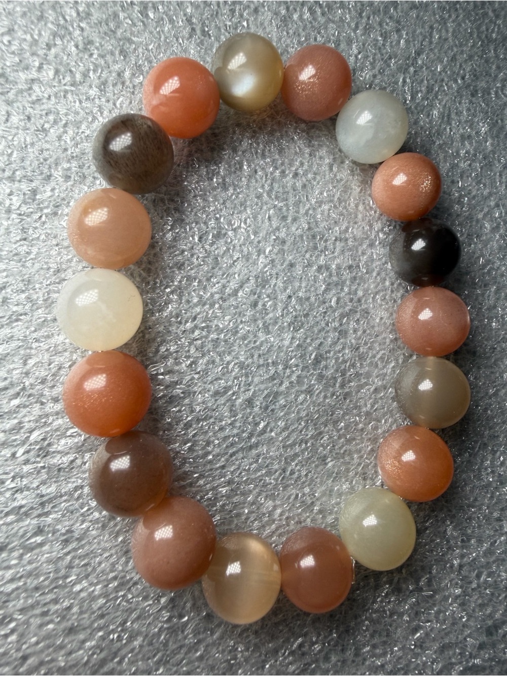 High Quality Super Flashy Rainbow Moonstone Natural Crystal Bracelet